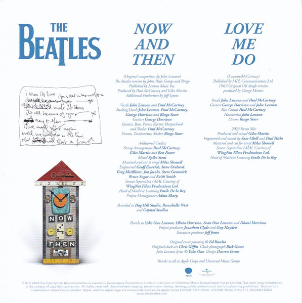 Beatles - Now And Then / Love Me Do - Vinyl Record 7" image 5