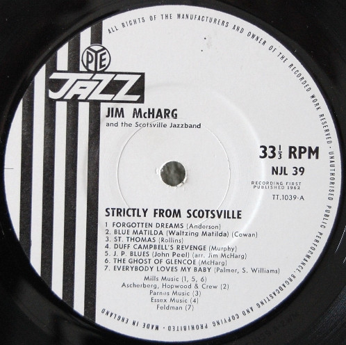 Jim McHarg And His S - Strictly From Scotsville - Used Vinyl Record image 4