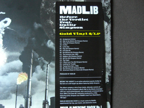 Madlib Feat. Guilty - Before The Verdict - Vinyl Record 2xlp image 4