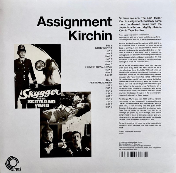 Basil Kirchin - Assignment Kirchin - Vinyl Record lp image 3