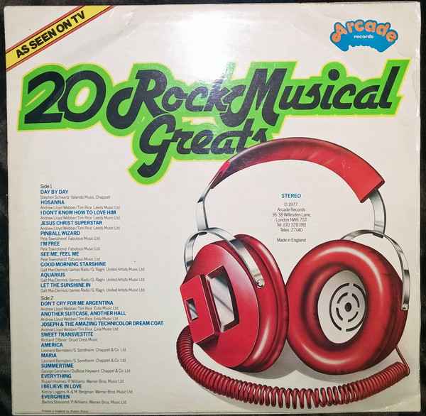 Unknown Artist - 20 Rock Musical Greats - Used Vinyl Record image 2