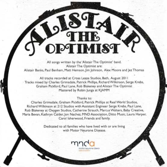 Alistair The Optimis - Used cd image 4