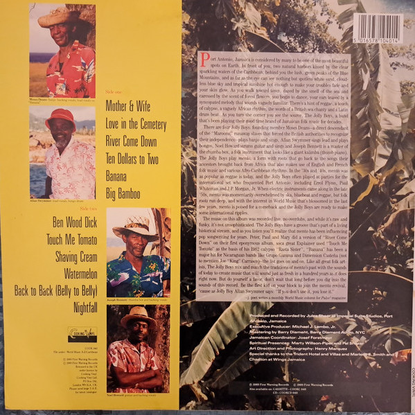 Jolly Boys - Pop 'n' Mento - Used Vinyl Record lp image 2