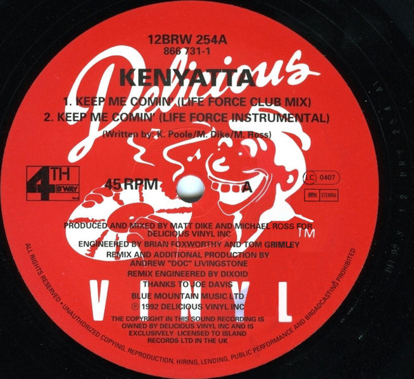 Kenyatta - Keep Me Comin' - Used Vinyl Record 12" image 3