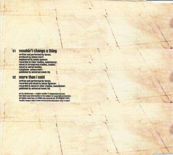 Haven - Wouldn't Change A Thing - Used CD image 3