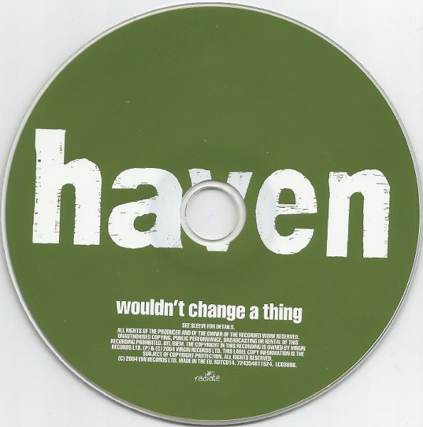 Haven - Wouldn't Change A Thing - Used CD image 4