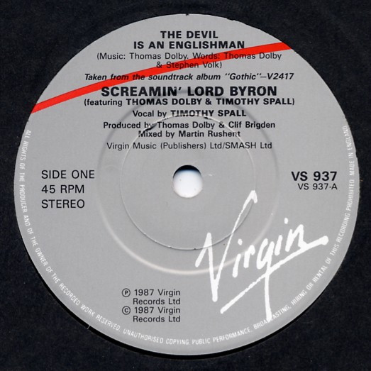 Screamin' Lord Byron - Devil Is An Englishman - Used Vinyl Record 7" image 3