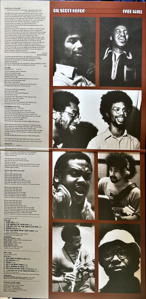 Gil Scott-Heron - Free Will - Vinyl Record lp image 3