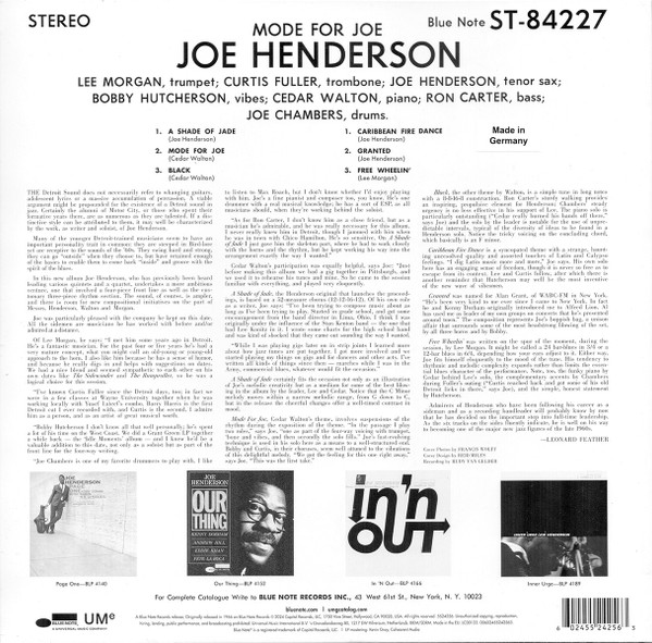 Joe Henderson - Mode For Joe - Vinyl Record lp image 2