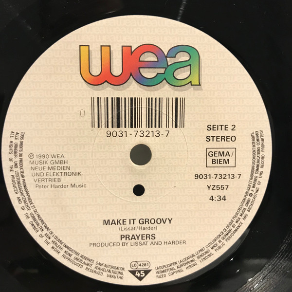 Prayers - Alleluia - Used Vinyl Record 7" image 4