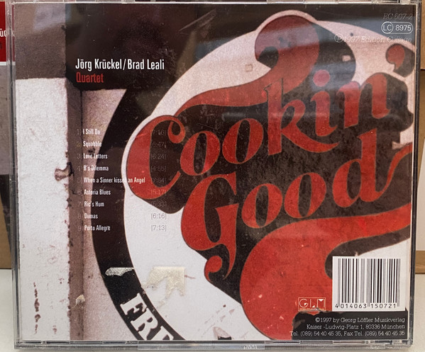Jorg Kruckel/Brad Le - Cookin' Good - Used CD image 2