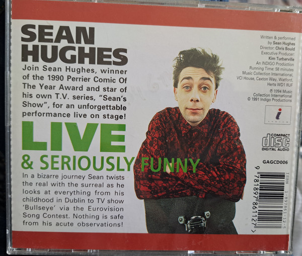 Sean Hughes (3) - Live And Seriously Funny - Used cd image 2