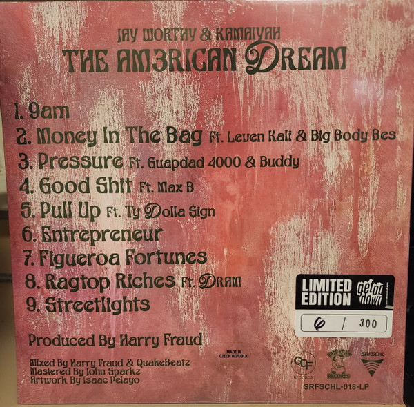 Jay Worthy - Am3rican Dream - Vinyl Record lp image 2