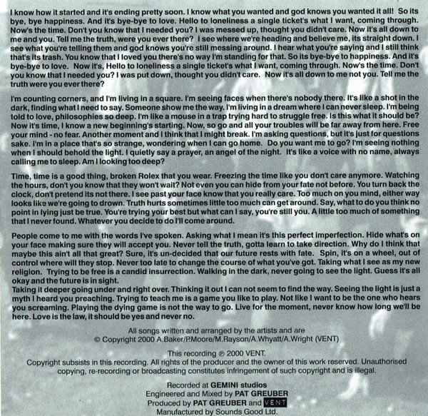 Vent (7) - Village Edition - Used cd image 3