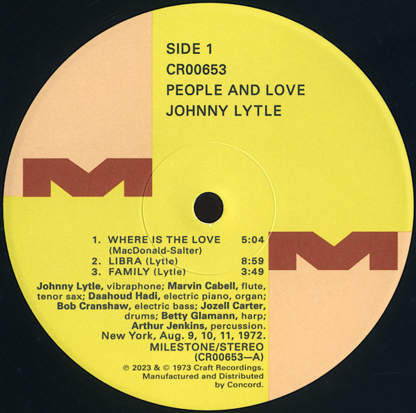Johnny Lytle - People & Love - Vinyl Record lp image 3