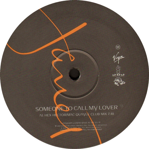 Janet Jackson - Someone To Call My Lover - Used Vinyl Record image 2