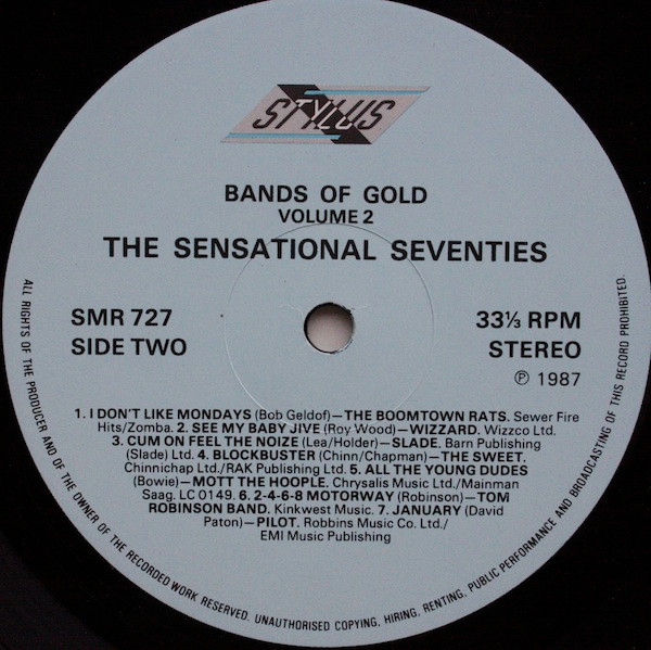 Various - Bands Of Gold: The Sensational Seventies - Used Vinyl Recor image 3
