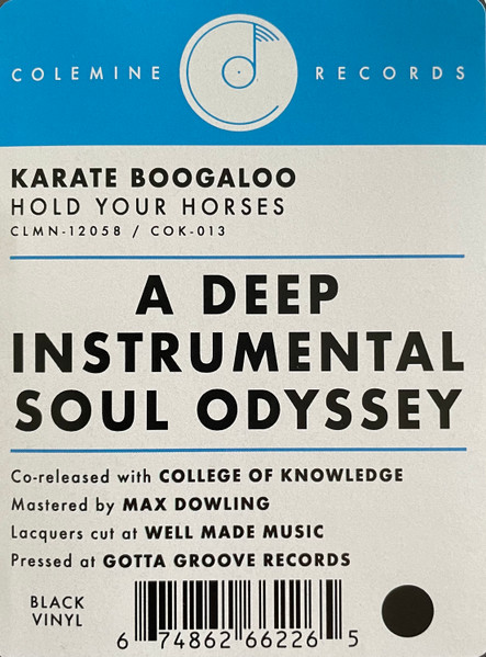 Karate Boogaloo - Hold Your Horses - Vinyl Record lp image 2