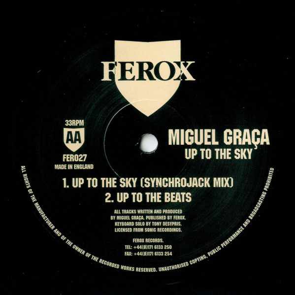 Miguel Graca - Up To The Sky - Used Vinyl Record 12" image 2
