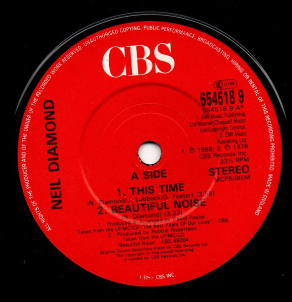 Neil Diamond - U.K.Tour Collectors E.P. - Used Vinyl Record 7" image 4