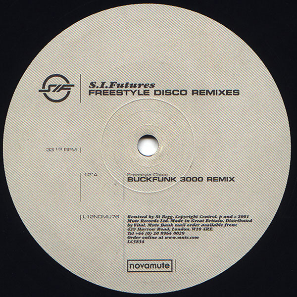 S.I. Futures - Freestyle Disco Remixes - Used Vinyl Record 12" image 3