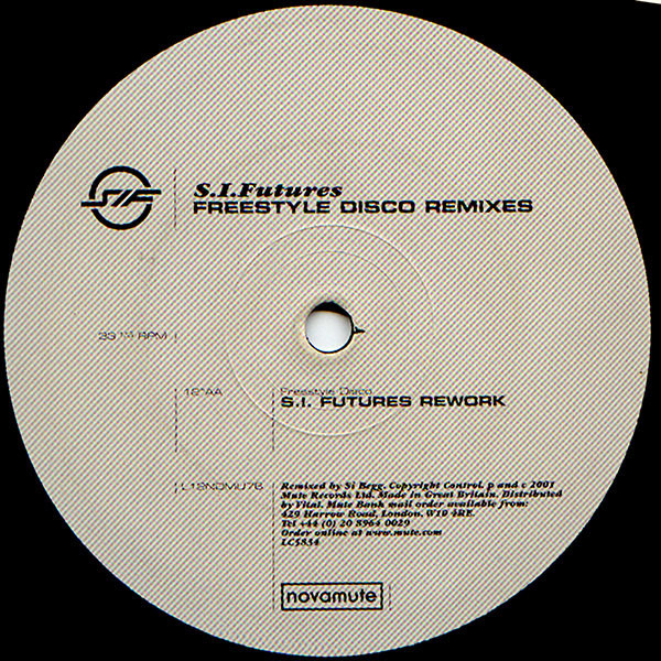 S.I. Futures - Freestyle Disco Remixes - Used Vinyl Record 12" image 4