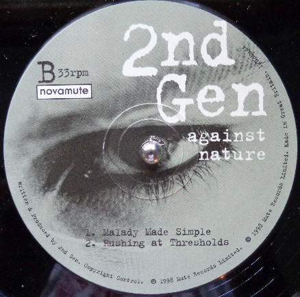 2nd Gen - Against Nature - Used Vinyl Record 12" image 4