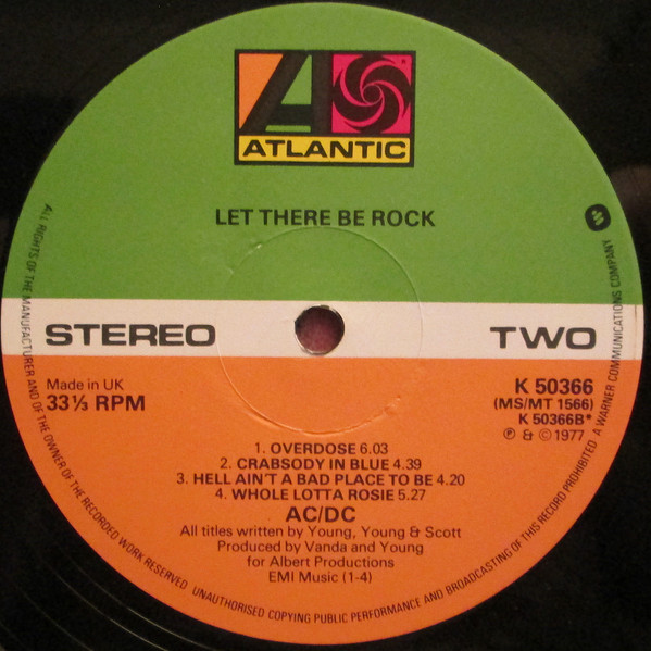 AC/DC - Let There Be Rock - Used Vinyl Record lp image 4
