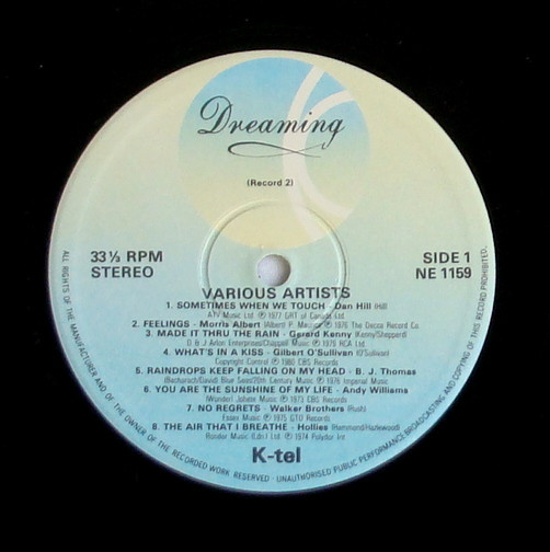 Various - Dreaming Vol.II - Used Vinyl Record image 3