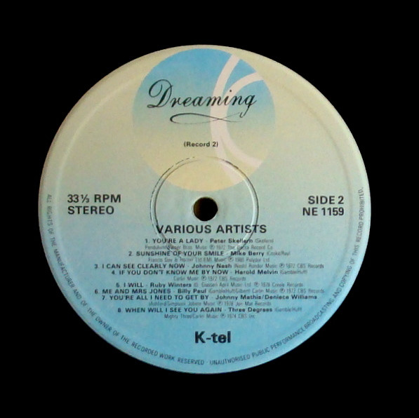 Various - Dreaming Vol.II - Used Vinyl Record image 4