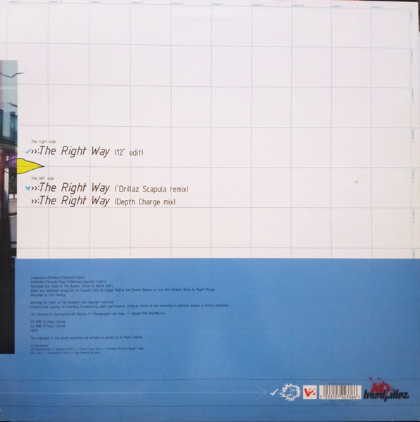 Headrillaz - Right Way - Used Vinyl Record 12" image 2