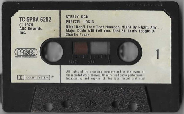Steely Dan - Pretzel Logic - Used cass image 2