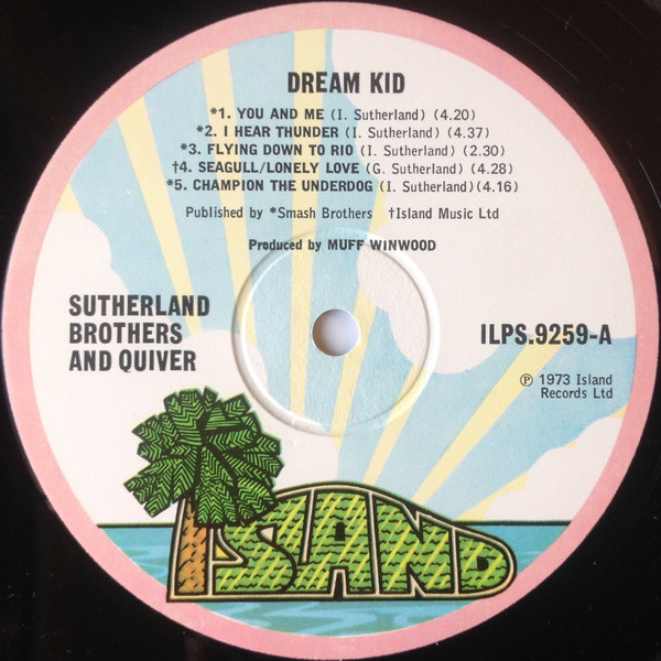 Sutherland Brothers - Dream Kid - Used Vinyl Record image 3