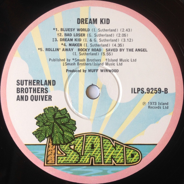 Sutherland Brothers - Dream Kid - Used Vinyl Record image 4