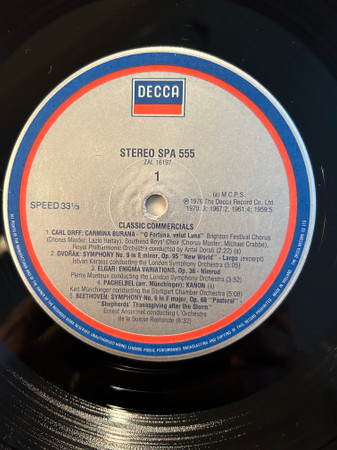 Various - Classic Commercials - Used Vinyl Record image 3