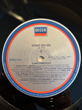 Various - Classic Commercials - Used Vinyl Record image 4
