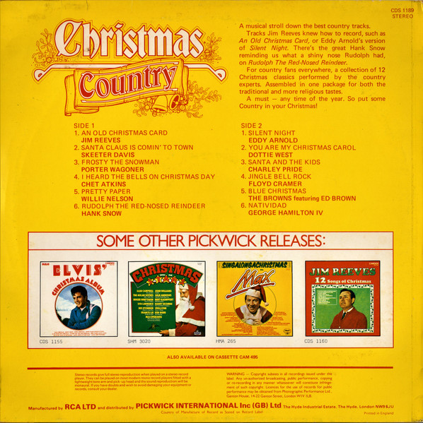 Various - Christmas Country - Used Vinyl Record image 2
