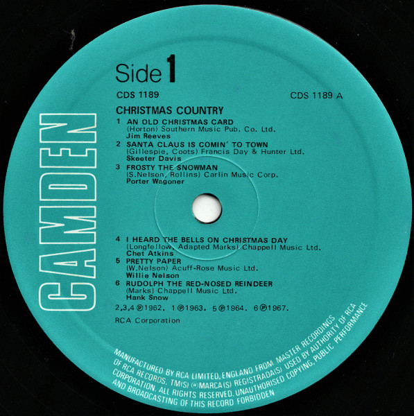 Various - Christmas Country - Used Vinyl Record image 3