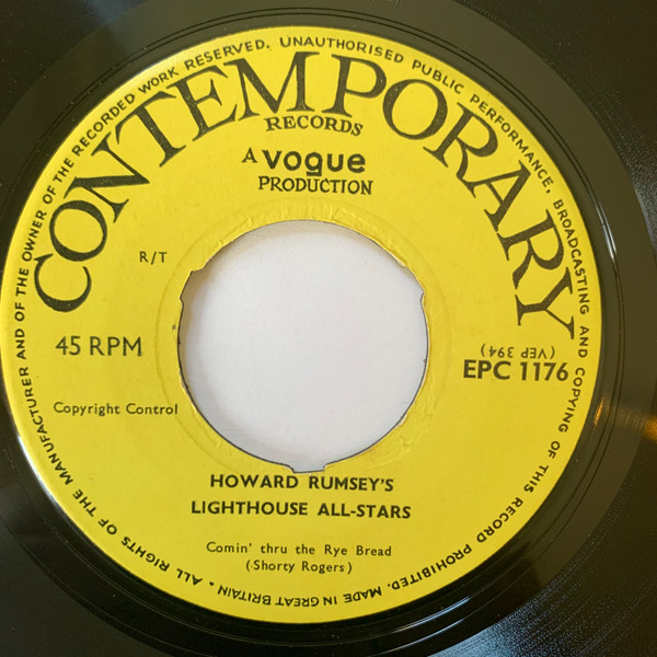 Howard Rumsey's Ligh - Vol 5 - Used Vinyl Record 7" image 4
