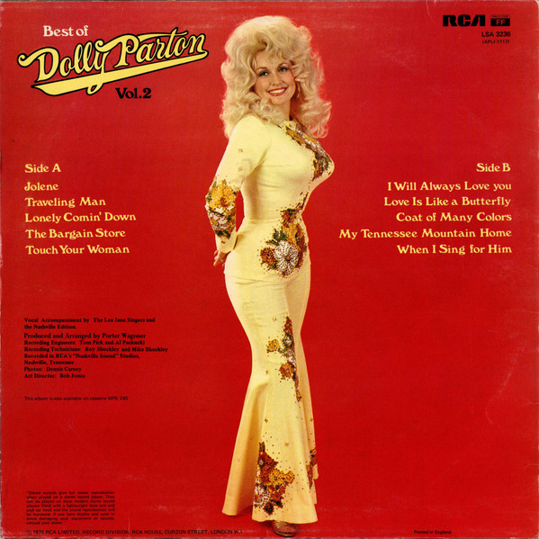 Dolly Parton - Best Of Vol.2 - Used Vinyl Record image 2