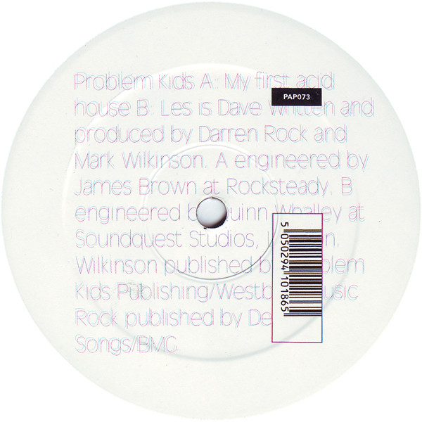 Problem Kids - My First Acid House - Used Vinyl Record 12" image 3
