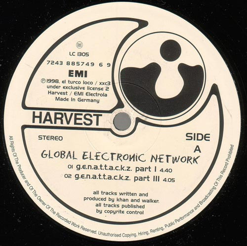 Global Electronic Ne - G.e.n. A.t.t.a.c.k.z. - Used Vinyl Record 12" image 2
