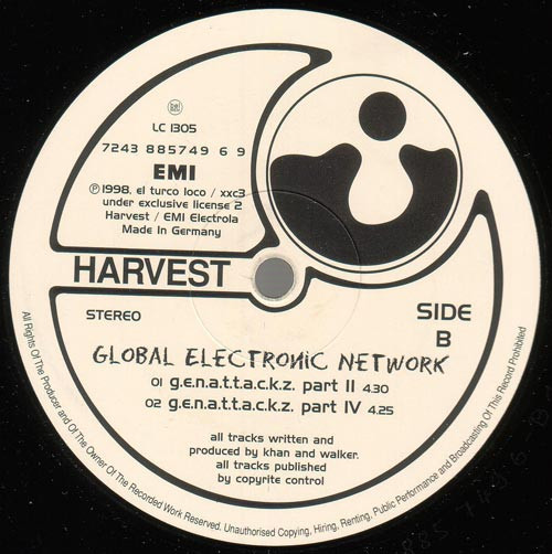 Global Electronic Ne - G.e.n. A.t.t.a.c.k.z. - Used Vinyl Record 12" image 3