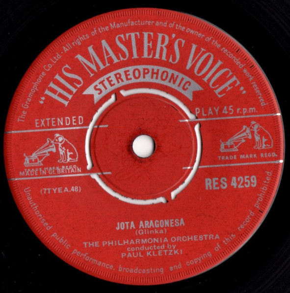 Pyotr Ilyich Tchaiko - Andante Cantabile / Jota Aragonesa - Used Vin image 4