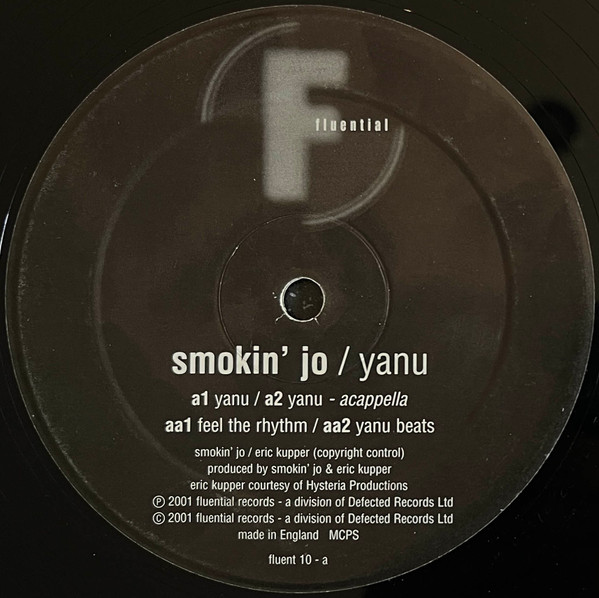 Smokin' Jo - Yanu - Used Vinyl Record 12" image 2