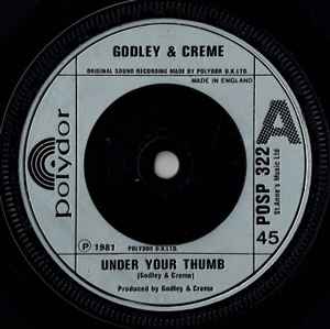 Godley & Creme - Under Your Thumb - Used Vinyl Record 7" image 1
