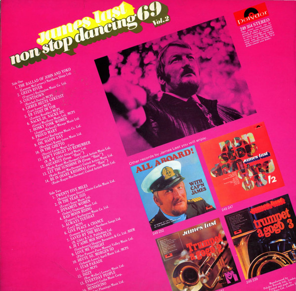 James Last - Non Stop Dancing 69 Vol. 2 - Used Vinyl Record image 2
