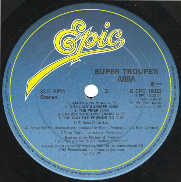 ABBA - Super Trouper - Used Vinyl Record image 4