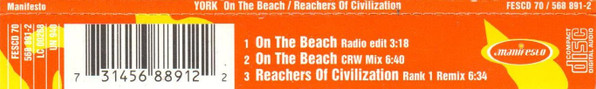 York - On The Beach / Reachers Of Civilization - Used CD image 2