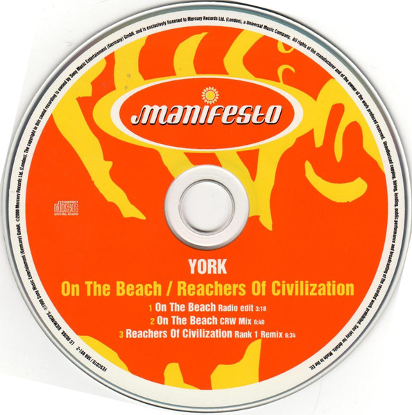 York - On The Beach / Reachers Of Civilization - Used CD image 4